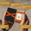 Hunterson Men's Slim Leather Magic Wallet with RFID Protection, Money