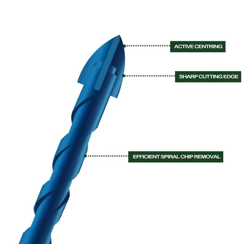 JOERIC 1/8”Masonry Drill Bit Set, 10 Pieces 3mm Concrete Drill