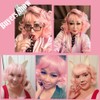 KiyaCos Short Curly Wavy Layered Harajuku Cosplay Wigs Costume Hair