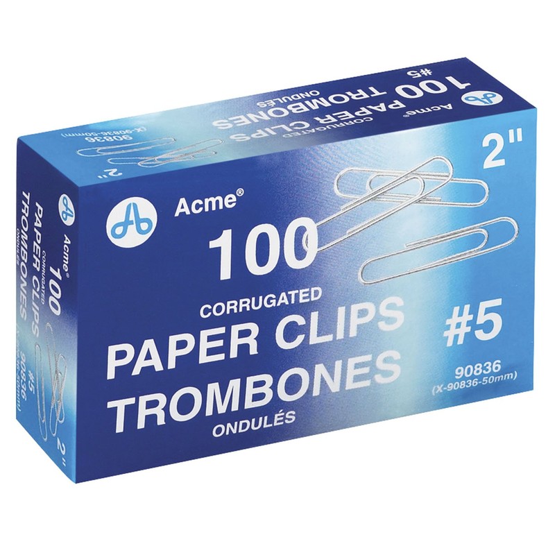 Westcott Smooth Paper Clips - 1 1/4" - 33mm