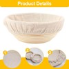 HINFHI 3 Pieces Dough Fermentation Cloth Cover, Baking Tools, Bread