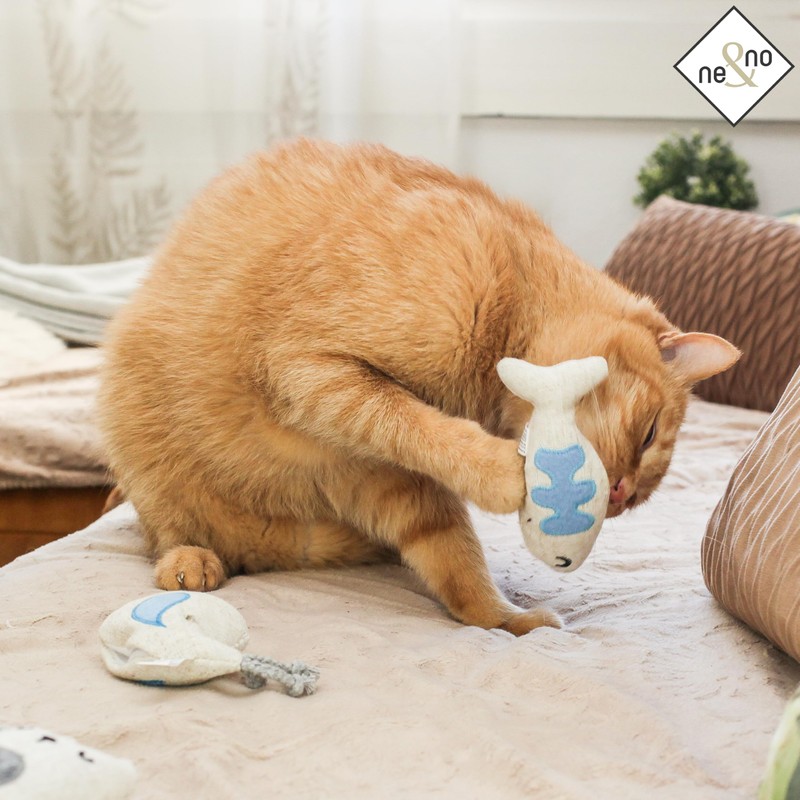 ne&no® Cat Toys with Baldrian Refillable – 100% Natural –