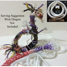 1/2" x 6' Wick It Up With Us Round Fiberglass Wick Kerosene Oil Lamps Lanterns Replacement Wicks Torch Wine Bottle Candle DIY (12)(1 2) Emergency Lighting Romantic Evenings Mood Lighting 02