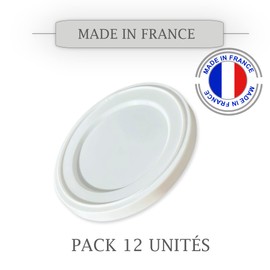 XILMARK Yoghurt Lids Compatible with La Fermière, Yogurt Lid 67 mm, Reusable Yogurt Lids, Adjustable Yogurt Jar Lids, Plastic Lids for Large Yoghurt Cups (Pack of 6)