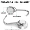 MIKEDE Magnetic Hooks 25LBS, 10 Pack Swivel Swing Magnetic Hook