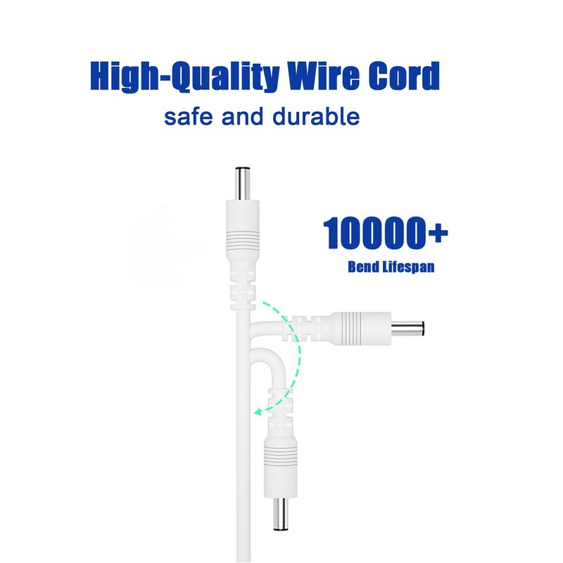 USB to DC 5V Power Cable with 9 Interchangeable Tips,