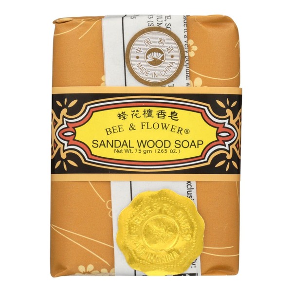Bee & Flower - Chinese Sandalwood Soap 2.65oz - 12/case