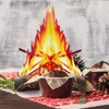 12 Inch Tall Artificial Fire Fake Flame Paper 3D Decorative