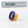 PLASTICPRO Deli Containers Clear bottom With blue Top Twist on