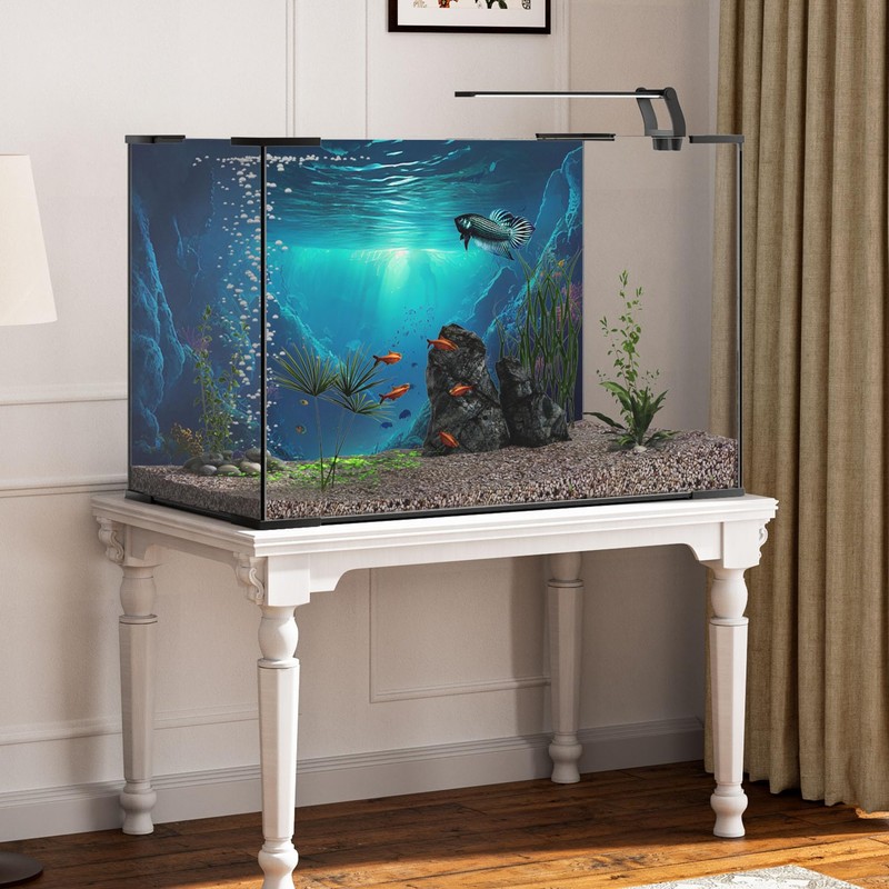 MIRRORANG 120 x 46 cm Tropical Fish Tank Poster Background