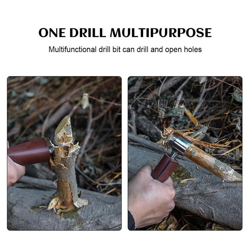 Hand Auger Drill Bit Carbon Steel Survival Settlers Tools Manual