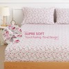 ILVOE California King Size Sheet Set, 4 Piece Pink Floral