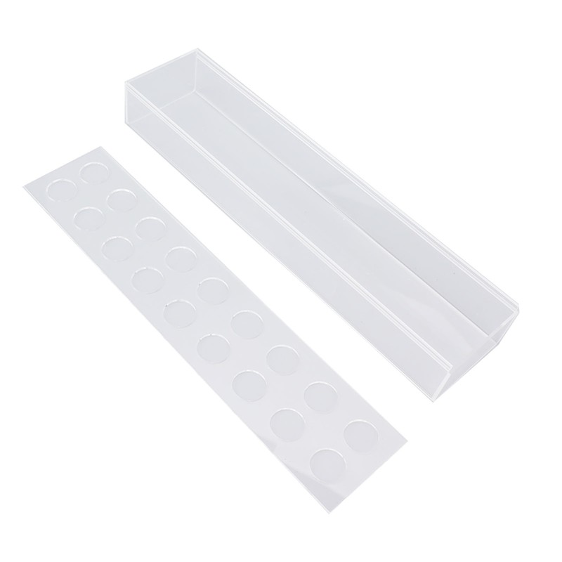 Acrylic Flower Vase Clear Rectangular Centerpiece Box Home Decoration for