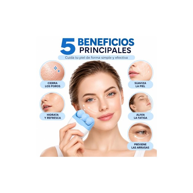 Rodillo de Hielo Facial para Cara y Ojos (morado)