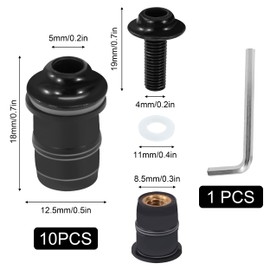 Tunejoy Motorcycle Windscreen Bolts M5 x 16 mm for Windshield Attachment Pack of 10