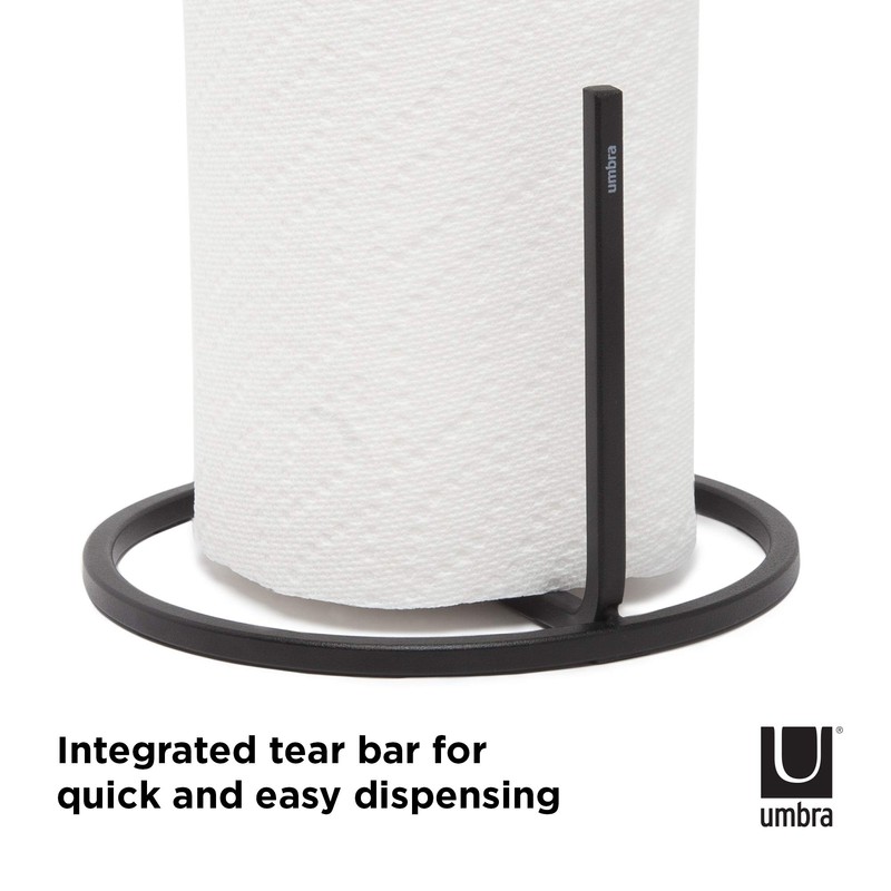 umbra キッチン ペーパーホルダー キッチン収納 キッチンペーパー ペーパースタンド 縦置き 省スペース φ170×H320mm アンブラ