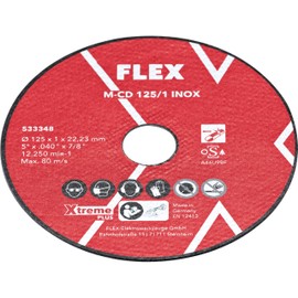 Flex Thin Cutting Disc 1 mm for Stainless Steel/Steel M-CD 125 (Cutting Disc for Angle Grinder, Low Spark) 533348