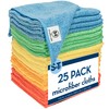 S&T INC. 25 Pack Microfiber Cleaning Cloth, Bulk Towels for