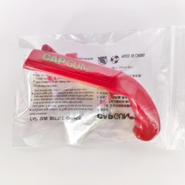 Flying Cap Launcher, Beer Bottle Opener, Cap Launcher, Party Gifts, Funny Toys birthday valentine day gift blue  mask Kitchen Utensils funny gift Black - Color: Red