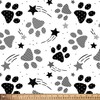 Pet Paw Prints Designs Anti-Pill Premium No-Sew Throw Fleece Fabric
