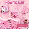 FOGWOWO 72 Pcs Pink Western Cowgirl Patches Self Adhesive Letter