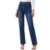 AMPOSH Women’s Mid-Rise Straight Leg Jeans - Comfortable Stretch Denim