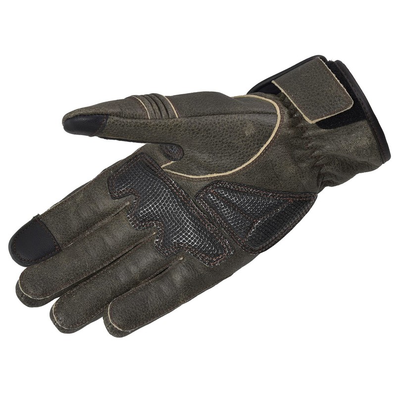 Komine GK-848 Protective Leather Winter Gloves Graphite Black S