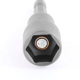 sourcingmap a16011600ux0891 13 mm Socket Magnetic Nut Driver Setter Adapter Hex Bit - Grey