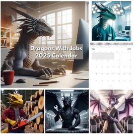1 Pcs Dragon Calendar 2025,Funny Calendar 2025 Family Organiser Calendar 2025,Funny Calendar 2025 Family Organiser Calendar 2025,For Office And Home Decoration