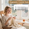 UIHRLM 9PCS Crochet Hooks Set, 2.0mm - 6.0mm Lightweight Crochet