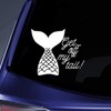 Get Off My Mermaid Tail Sticker Decal Notebook Car Laptop