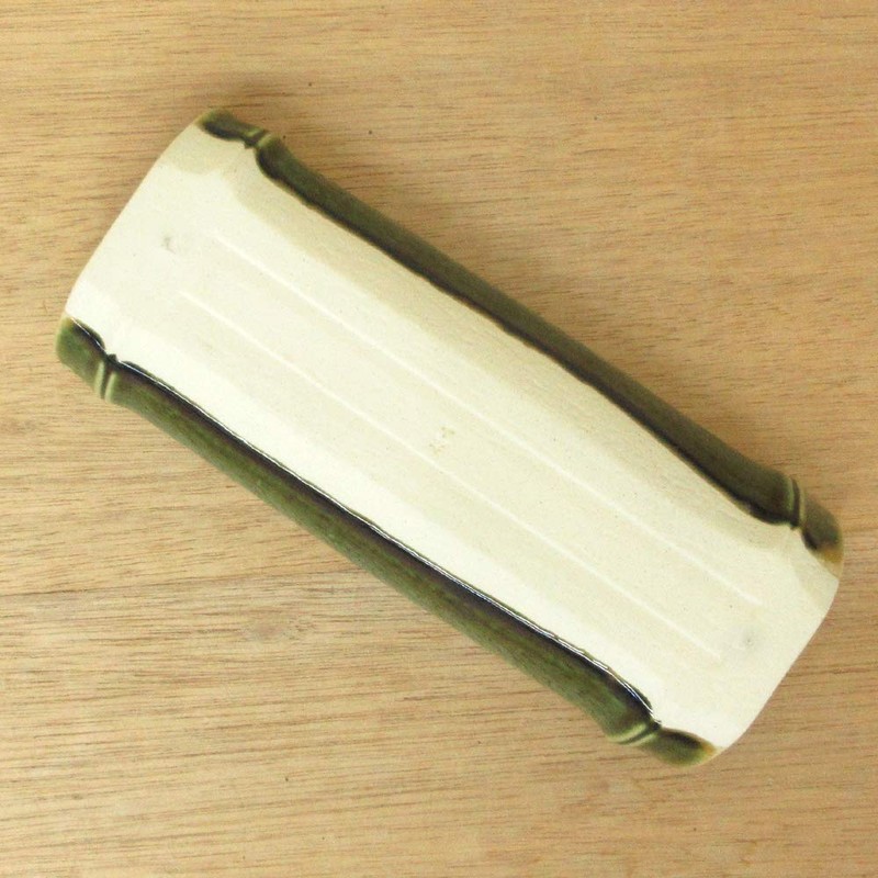 Arrival Sushi Vase with Yellow Seto Bamboo Split One Way