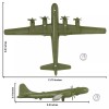 BMC Toys TimMee Processed Plastic WW2 B-29 Superfortress Green Bomber