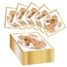 Pack of 40 Napkins Horse Decoration Birthday Horses Birthday Decoration Party Horse Birthday Decoration Napkins Children's Birthday Children Horse Party Napkin Girls Boys