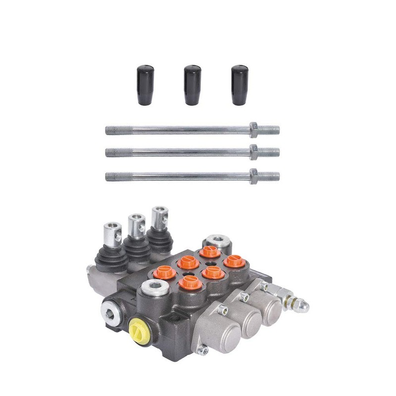 findmall 3 Spool 13GPM 3600PSI Hydraulic Directional Control Valve, SAE