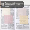 Mr. Pen- Transparent Sticky Notes, 3x3, 200 Sheets, Pastel Colors,