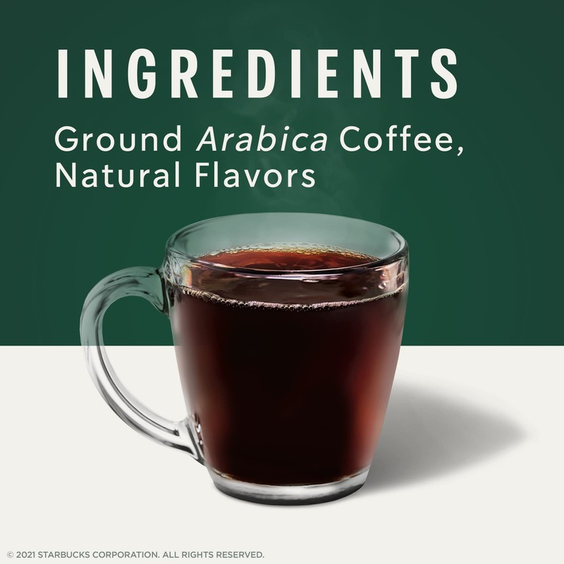 Starbucks K-Cup Coffee Pods, Flavored Hot or Iced Coffee, Caramel,