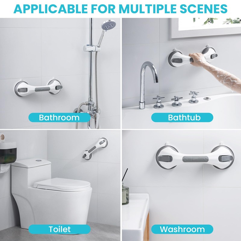 TAILI Grab Rails for Bathroom, 31cm Suction Grab Handles for