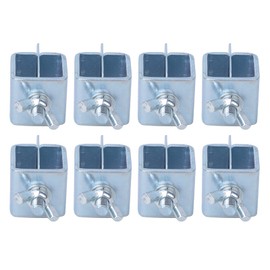 lyrlody Precision Edge to Edge Welding Clamps, 8pcs Galvanized Steel Sheet Metal Butt Welding Clamps Soldering Clamp, 0.040 inch for Straight or Curved Panels