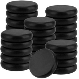 SOUJAP 30PCS 3.15 Inches Basalt Massage Stones, Essential Heated Rock Massage Stones, Black Spa Hot Massage Stones for Relaxing