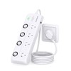 One Beat Power Board Surge Protector with Individual Switch,Power Strip