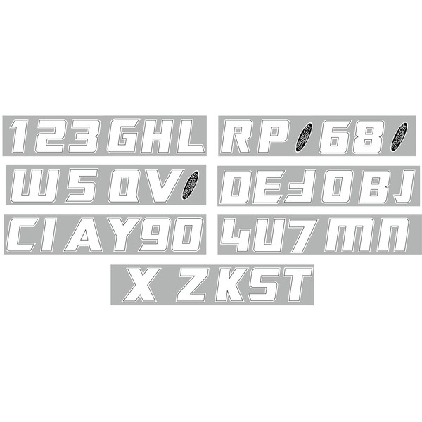 Hardline Products Series 900 Decal Kit with Sticker-On!/Off! & Squeege