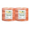 Ag-Rite Baling Twine, Poly Propylene 170 Pound Knot Strength and 7,200 Foot Length, Single Spool, Crop Baling, Commercial Bundling, 2 Spool (Orange) (1)