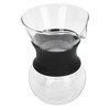 Reusable Glass Coffee Pot with Stainless Steel Filter Manual Drip