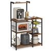 VASAGLE Baker's Rack, Microwave Stand, Kitchen Storage Rack with Wire