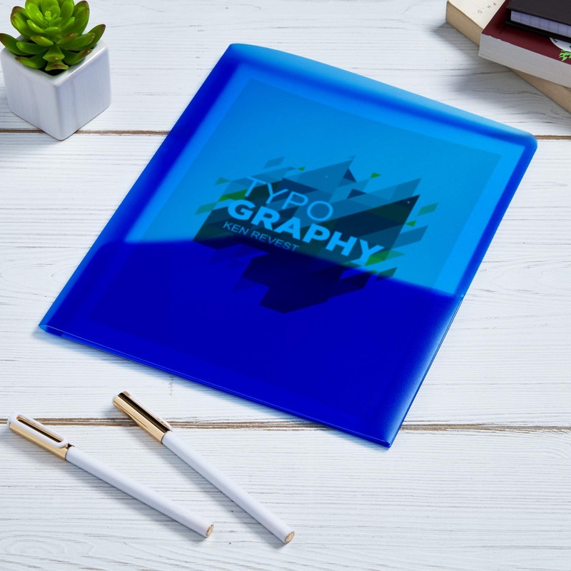 Avery Translucent Two Pocket Folder, Water Resistant, Holds up to