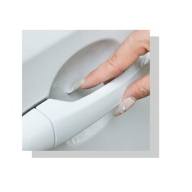 BAIYIUER Toyota Aqua MXPK1 Type 2nd Generation / Toyota Rumie M910A M900A / Toyota C-HR ZYX10 NGX50 / Toyota 86 "ZN6" / Toyota New Vits/Hybrid MC~ (Lat) Dedicated VITZ HV 130 Series Door Handle Protector, Dedicated Door Knob Scratch Resistant Film anti-s