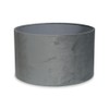 MiniSun | Small Modern Grey Velvet Drum Light Shade |