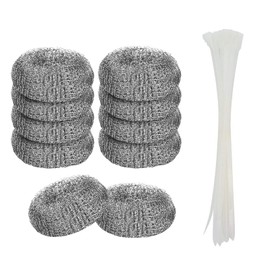 Lint Traps 10 Pieces Lint Trap Laundry Mesh Washer Hose Filter Hose Screen Filter Catcher with 10 Pcs Cable Ties Sink Drain Hose Filter Catcher for Washing Machine Hose