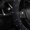 Car Auto - Funda brillante para volante con diamantes y